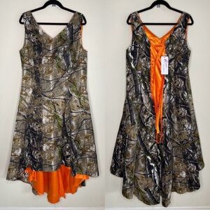 'Love Wedding' Personally Designed Camo Realtree Corset Back NWT